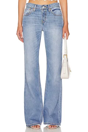 RE/DONE Loose boot en color denim-medium talla 31 en - Denim-Medium. Talla 31 (también en 32).
