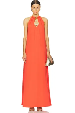 ALEXIS Maxivestido celestino en color red,orange talla S en - Red,Orange. Talla S (también en XS).