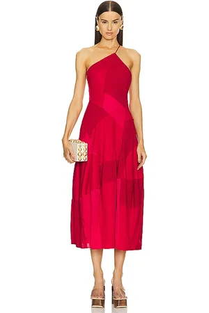 Cult Gaia Vestido midi cienna en color fuchsia,red talla L en - Fuchsia,Red. Talla L (también en XS).