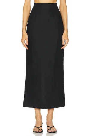 POSSE Falda midi emma pencil en color talla L en - Black. Talla L (también en M, S, XL, XS).