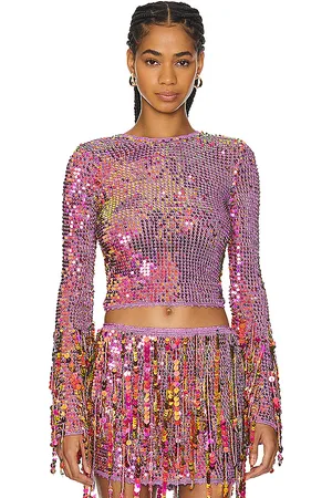 Retrofete Miriam top en color rosado talla M/L en - Pink. Talla M/L (también en XS/S).