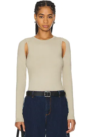 Helmut Lang Camiseta en color beige talla S en - Beige. Talla S (también en XS).