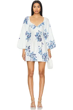 Free People Vestido francesca en color azul talla M en - Blue. Talla M (también en S).