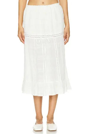 LOBA Falda midi valeria en color talla L en - . Talla L (también en M, XL).
