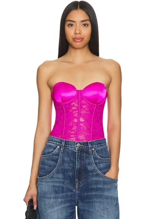 FLEUR DU MAL Corpiño deshuesado en color rosado talla M en - Pink. Talla M (también en S, XS).