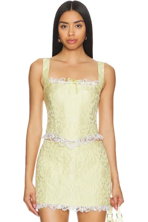MAJORELLE Jalan bustier top en color amarillo talla M en - Yellow. Talla M (también en XL).