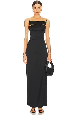 BEVZA Vestido dana en color talla L en - Black. Talla L (también en S).