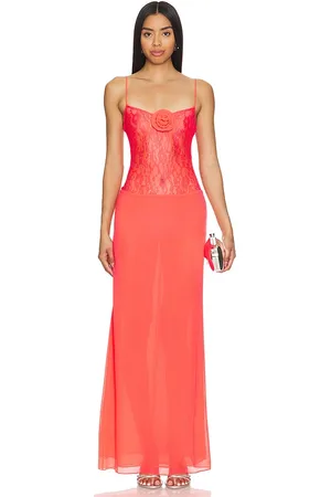 Lovers And Friends Vestido largo chana en color rosado talla L en - Pink. Talla L (también en M, XL, XS).