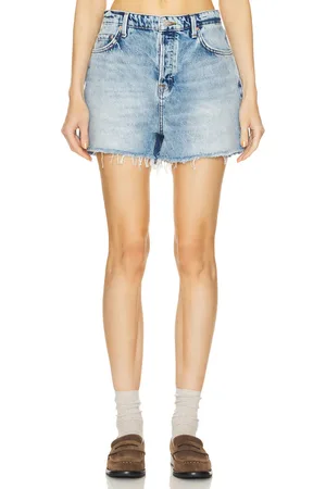 GRLFRND Kady low rise relaxed boyfriend short en color denim claro talla 23 en - Denim-Light. Talla 23 (también en 24, 30, 31, 32).
