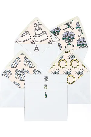 Dear Annabelle Tarjetas de nota marry me notecards en color blanco talla all en N/A - White. Talla all.
