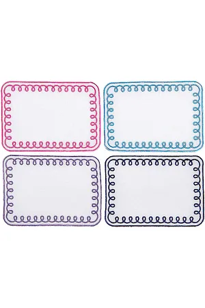 Dear Annabelle Servilletas loopy cocktail napkins en color blanco talla all en N/A - White. Talla all.