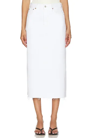 AGOLDE Falda della en color blanco talla 25 en - White. Talla 25 (también en 26).