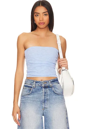 Free People Tubo boulevard en color bebe azul talla L en - Baby Blue. Talla L (también en M, XL).