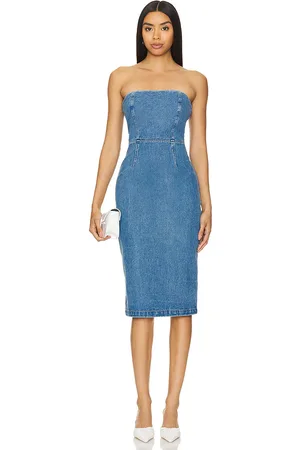 Bardot Vestido midi vanda en color denim-medium talla 2 en - Denim-Medium. Talla 2 (también en 4, 6).