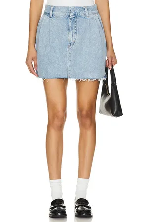 AGOLDE Falda becker en color denim claro talla 24 en - Denim-Light. Talla 24 (también en 25).