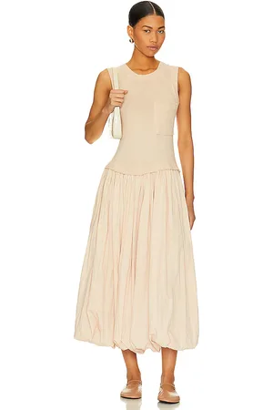 Free People Vestido calla lilly en color beige talla L en - Beige. Talla L (también en M, XS).