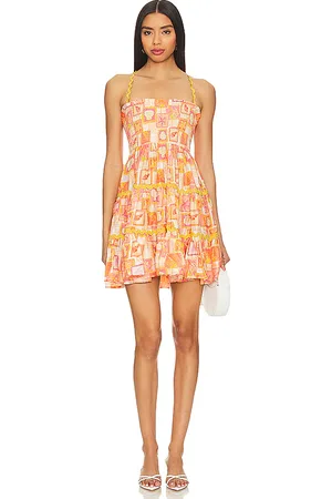 sundress Vestido tea en color naranja talla M/L en - Orange. Talla M/L (también en XL, XS/S).