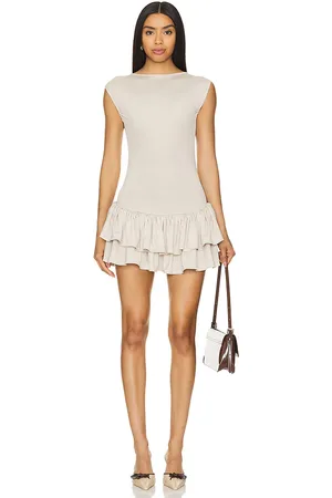 Belle Minivestido ballerina en color talla L en - Cream. Talla L (también en S, XS).