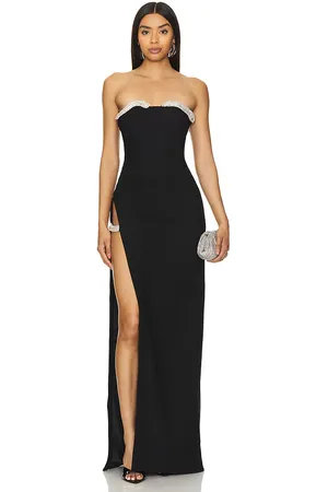 Retrofete Vestido largo nadia en color negro talla L en - Black. Talla L (también en XL).