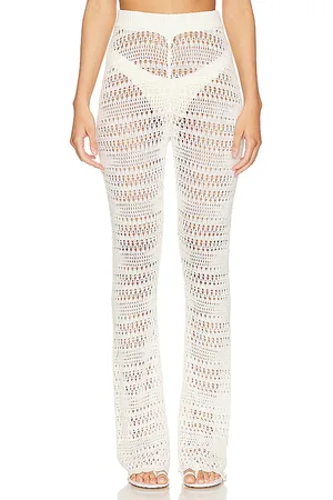 L*Space Pantalón golden hour en color blanco talla L en - White. Talla L (también en M, XL).