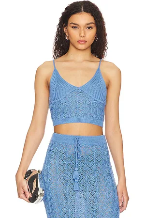 L*Space Sweet talk top en color azul talla S en - Blue. Talla S (también en XS).