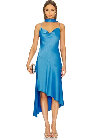 ALICE+OLIVIA Vestido harmony en color azul talla 10 en - Blue. Talla 10 (también en 14).