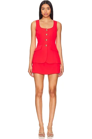 Amanda Uprichard Kya romper en color rojo talla S en - Red. Talla S (también en XS).