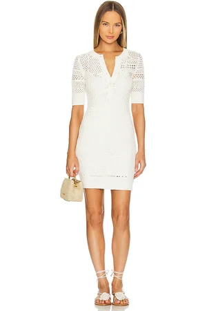 A.L.C. Vestido corinne en color ivory talla L en - Ivory. Talla L (también en M).
