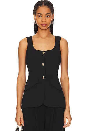 Amanda Uprichard Kya top en color talla M en - Black. Talla M (también en S, XS).