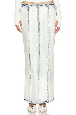 h:ours Falda letitia en color denim claro talla M en - Denim-Light. Talla M (también en S, XS).