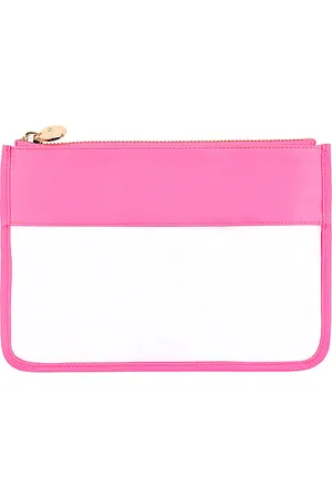 Stoney Clover Lane Cartera plana classic clear flat pouch en color rosado talla all en - Pink. Talla all.