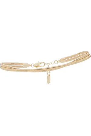 Ettika Pulsera slinky snake double chain en color oro metálico talla all en - Metallic Gold. Talla all.