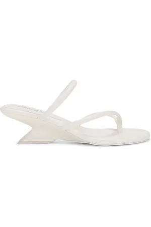 Jeffrey Campbell Sandalia lelia en color talla 7.5 en - Cream. Talla 7.5 (también en 8).