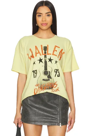 DAYDREAMER Camiseta de merchandising de gira peligrosa morgan wallen en color amarillo talla L en - Yellow. Talla L (también