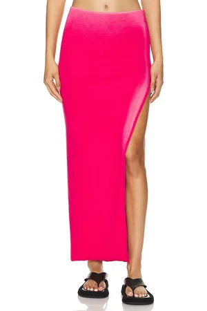 Cotton Citizen Falda maxi verona en color fucsia talla M en - Fuchsia. Talla M (también en S).