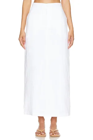 FAITHFULL THE BRAND Falda maxi nelli en color talla M en - White. Talla M (también en XL, XS).