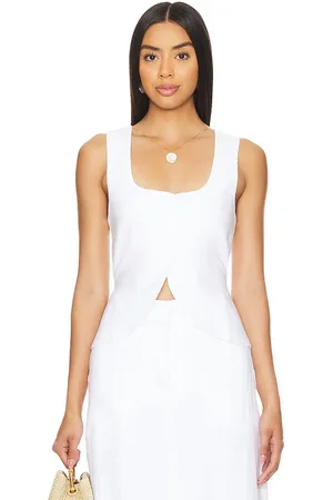 FAITHFULL THE BRAND Chaleco stanze en color talla S en - White. Talla S (también en XL, XS).