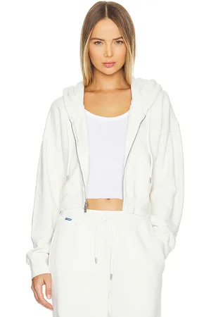 Cotton Citizen Sudadera corta boston en color ivory talla M en - Ivory. Talla M (también en XS).