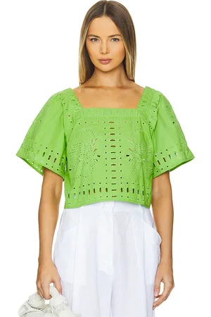 Rails Laine top en color verde talla S en - Green. Talla S (también en XL).