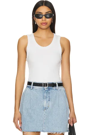 AGOLDE Camiseta tirantes poppy en color blanco talla M en - White. Talla M (también en XS).