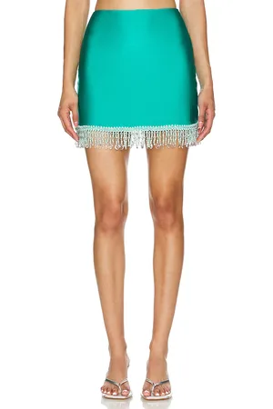 PATBO Minifalda beaded en color azul cerceta talla S en - Teal. Talla S (también en XL).