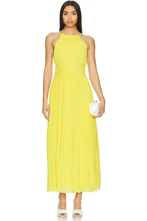 AMUR Vestido midi garren en color amarillo talla 10 en - Yellow. Talla 10 (también en 12, 6).