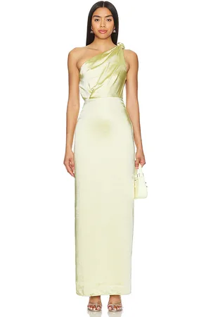 Lovers And Friends Vestido largo bella en color amarillo limon talla M en - Lemon. Talla M (también en L, S, XL, XS).