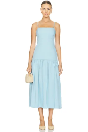 ALEXIS Vestido midi ivi en color bebe talla M en - Baby Blue. Talla M (también en L).