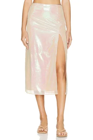 CAMI Falda midi artemis en color crema talla 2 en - Cream. Talla 2 (también en 6).