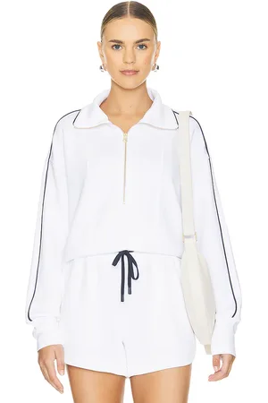 Varley Sudadera con cremallera davenport en color talla L en - White. Talla L (también en M, XL).