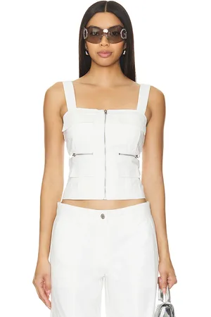BY.DYLN Top cargo levi en color talla M en - White. Talla M (también en XS).