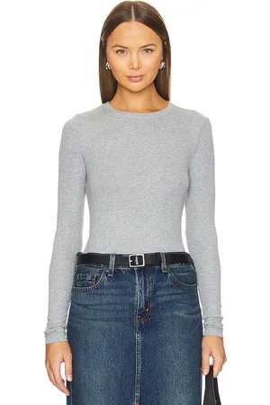 Goldie Estelle Camiseta manga larga ribbed en color gris talla M en - Grey. Talla M (también en L, S, XS).
