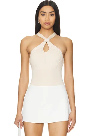 Simkhai Top sin mangas andrea en color bronce talla M en - Tan. Talla M (también en L, XL).