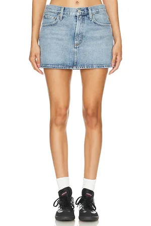 AGOLDE Minifalda alek en color denim claro talla 23 en - Denim-Light. Talla 23 (también en 24, 25, 26, 27, 28, 29, 30, 32, 33, 34).